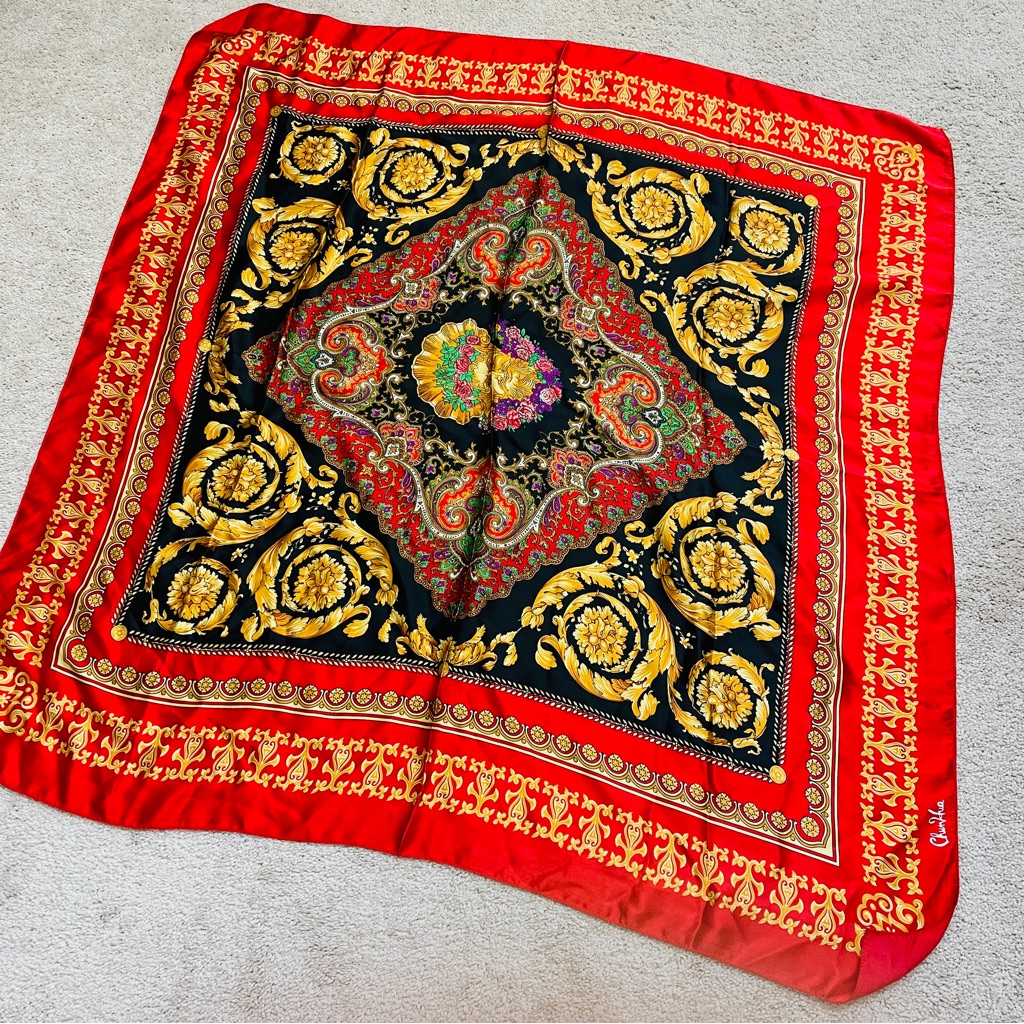 Vintage 42 Silk Scarf Nwot